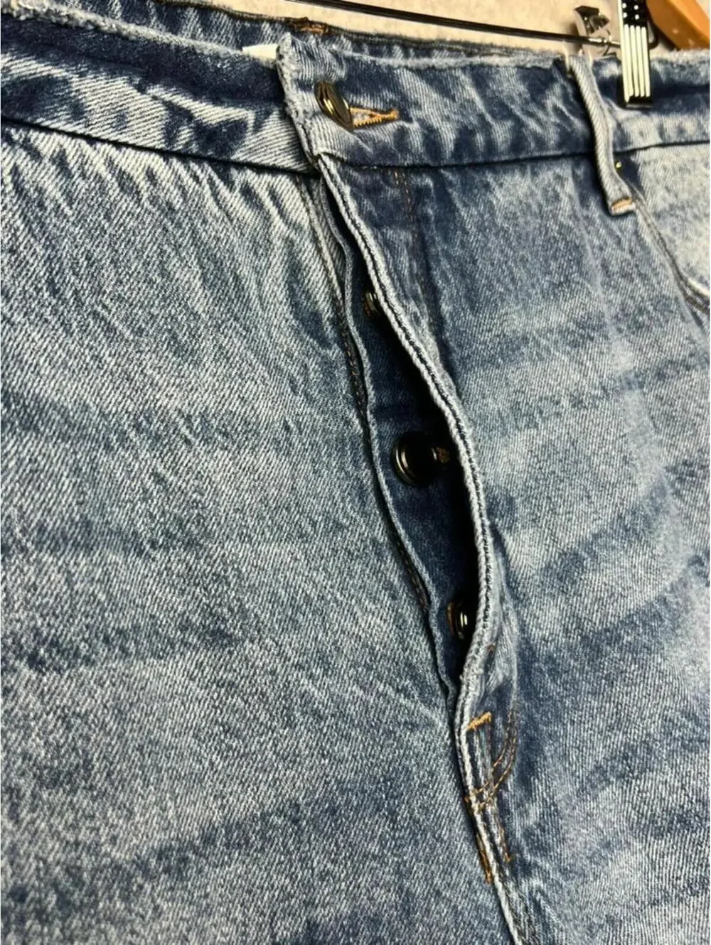 Good American Good Boy High Rise Distress Straight Leg Jeans 16 Curvy 80s